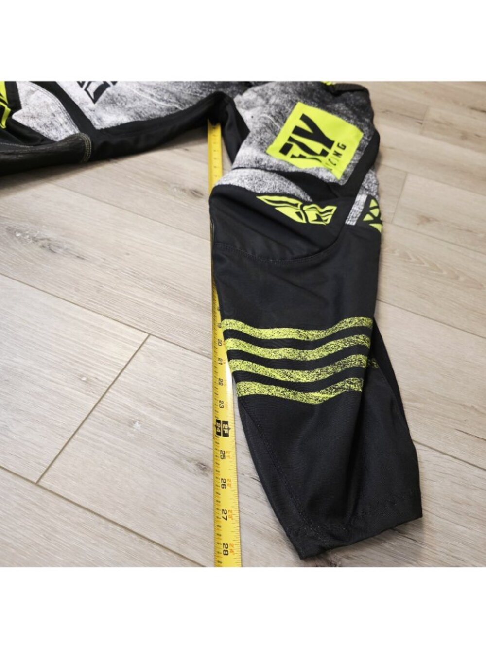 FLY Racing Motocross Kinetic Riding Pants MX Sz 34 Comfort/Protection Yellow/Blk - Picture 3 of 8